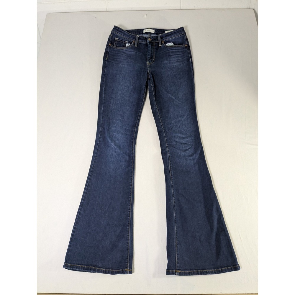 Jessica Simpson Adored High Rise Flare Jeans Dark Wash Blue Size 29 Stretch